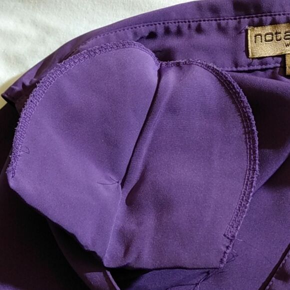 Notations Woman Blouse – Purple – Button Down – Plus 1X - Picture 8 of 8
